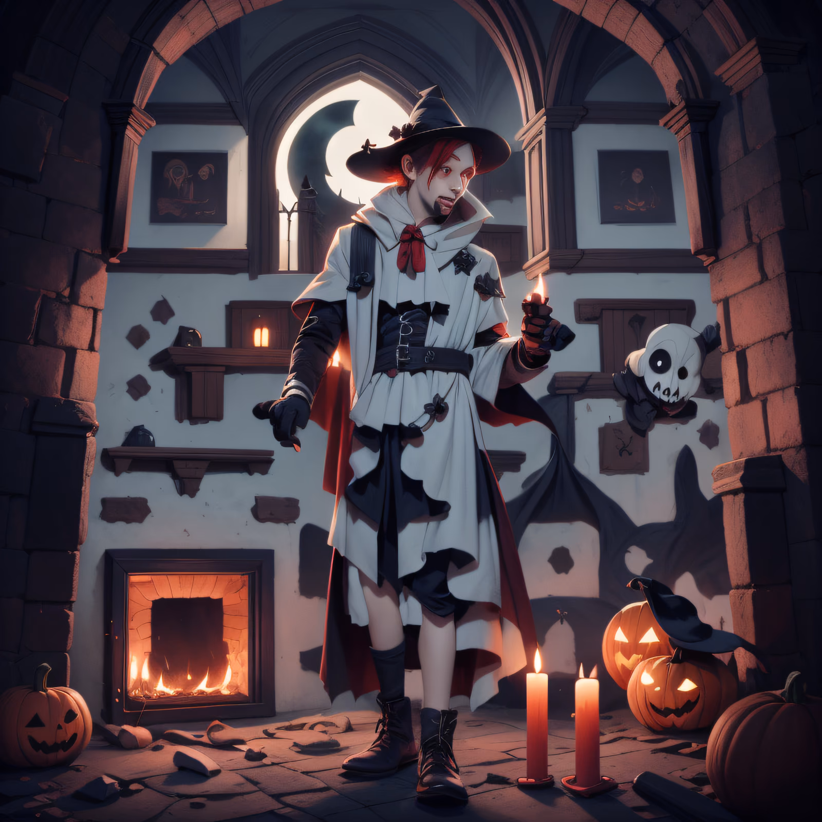 Хэллоуинский малыш: готический 3D QR-код для постеров — изображение 1