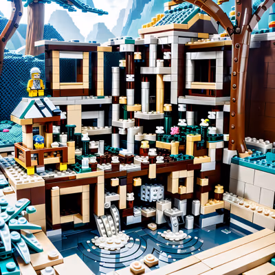 Brick Garden Pavilion Lego QR Code for Packaging — image 1