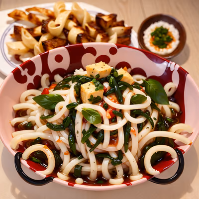 Noodle Bowl Photorealistic QR Code for Restaurant Menus — image 1