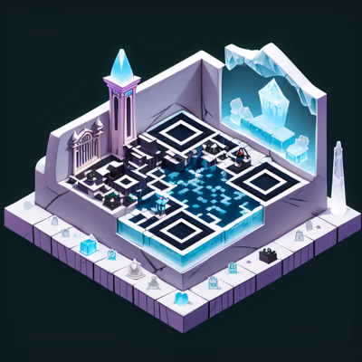 Изометрический курорт ледяных вампиров: QR-код — изображение 1
