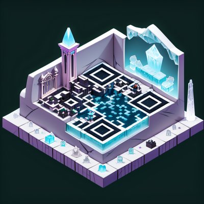 Изометрический курорт ледяных вампиров: QR-код
