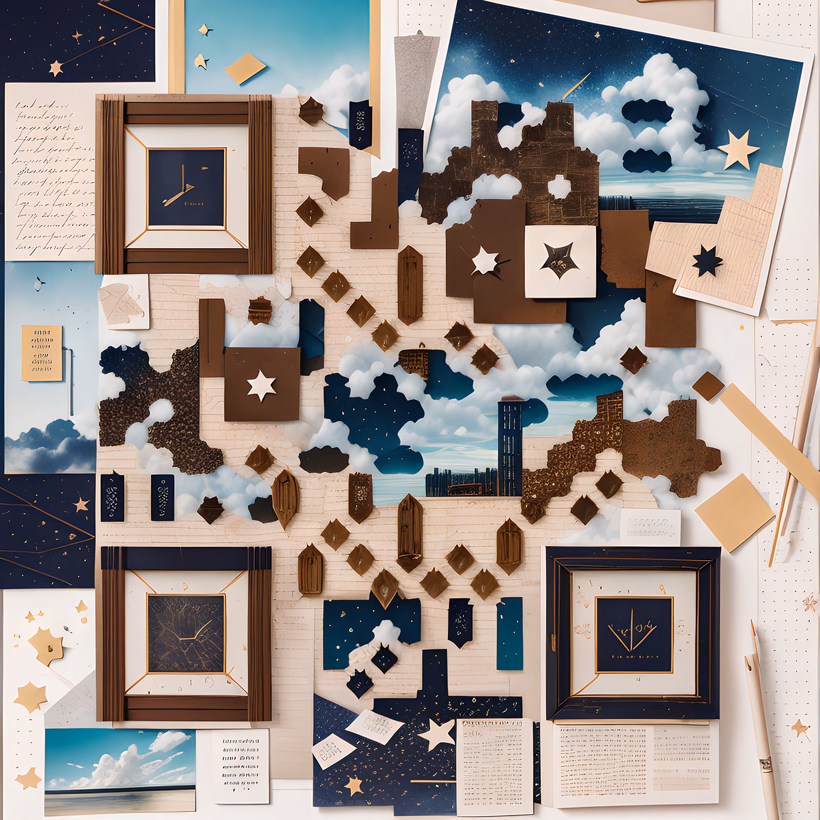 Dream Diary Paper Collage QR Code Art — image 1
