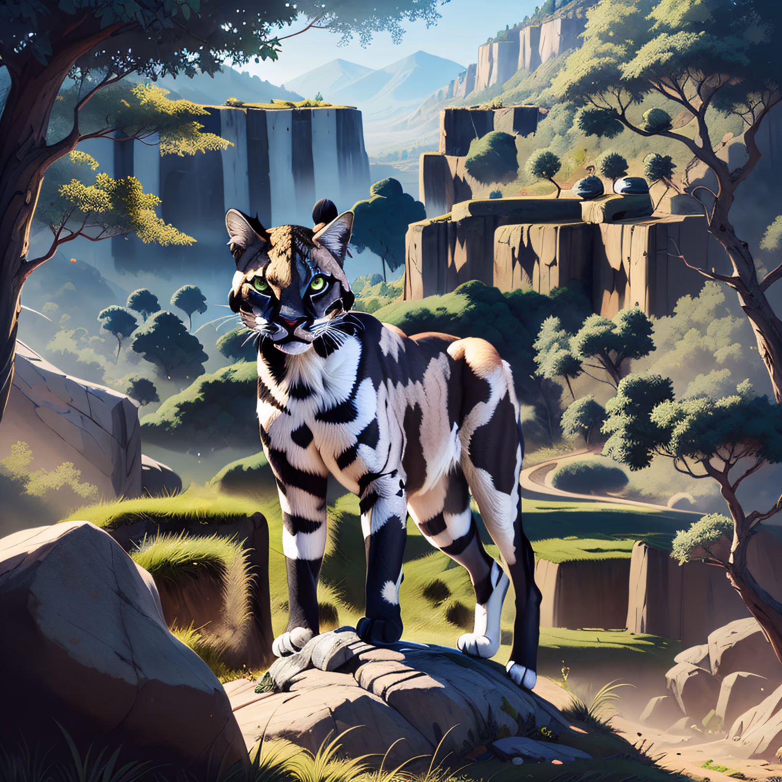 Puma Valley Digital Painting QR Code Art — image 1