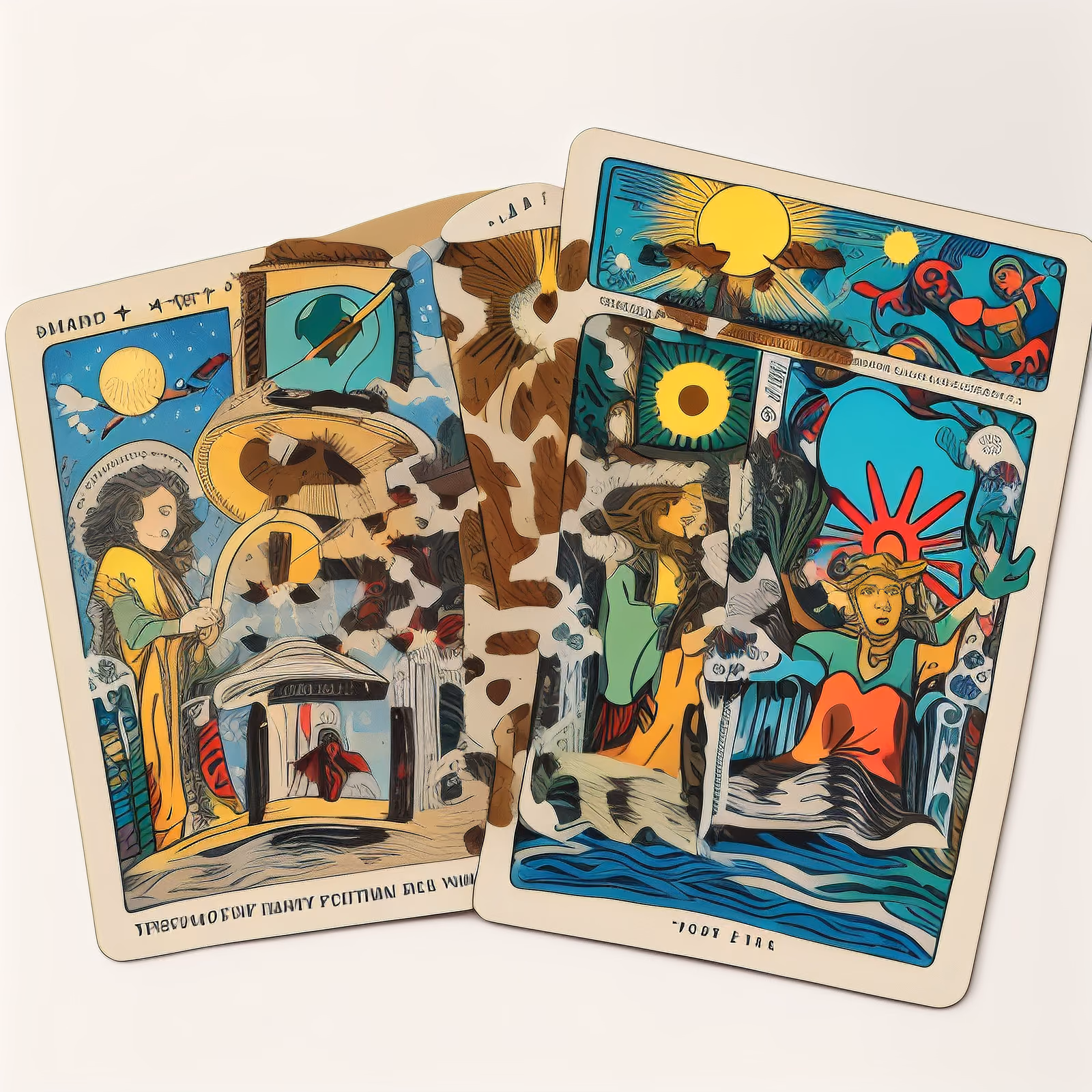 Tarot Cards Vector Illustration QR Code for Stickers — image 1