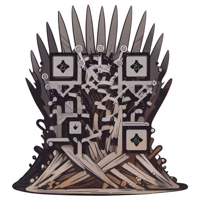 Blade Throne Vector QR Code for Stickers — image 1