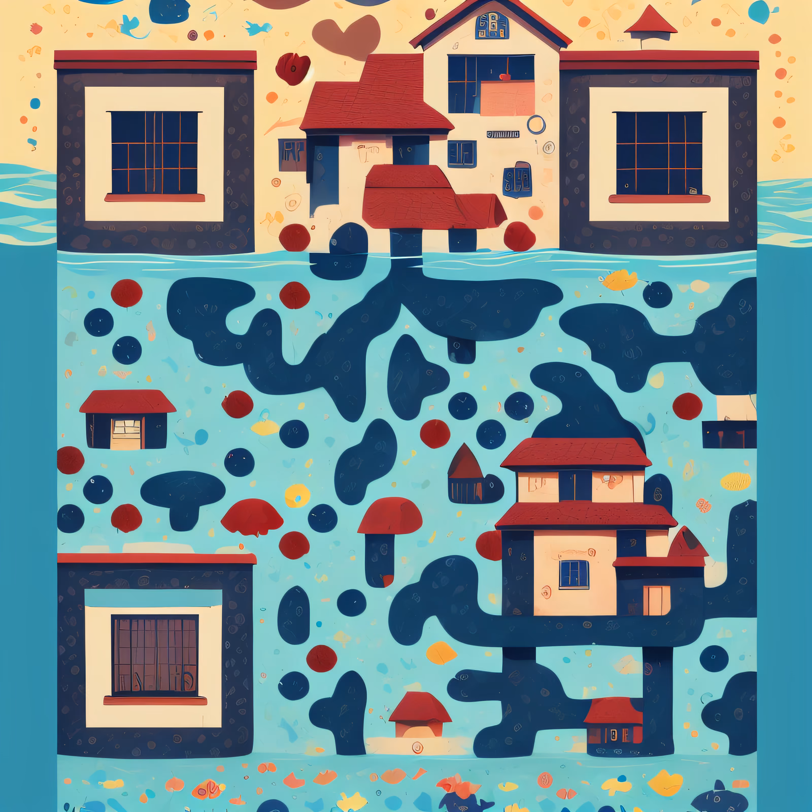 Flooded Houses Storybook QR Code for Posters — image 1