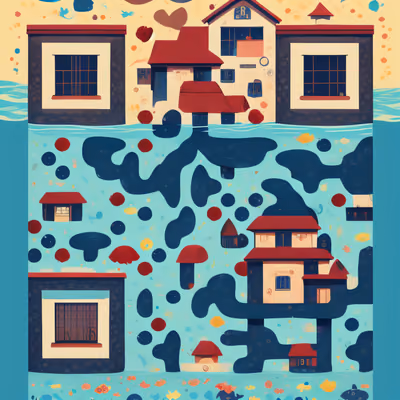 Flooded Houses Storybook QR Code for Posters — image 1