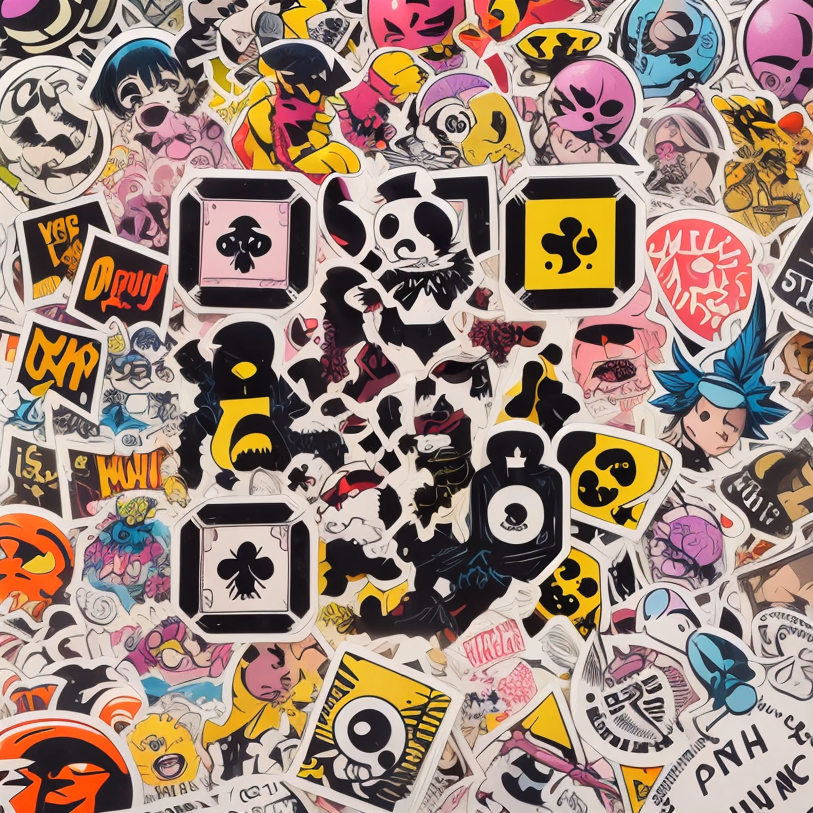 Sticker Bomb Grunge Collage QR Code for Stickers — image 1