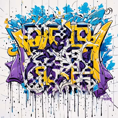 Graffiti Lettering Street Art QR Code for Apparel — image 1