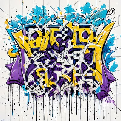 Graffiti Lettering Street Art QR Code for Apparel