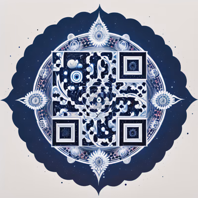 Космическая мандала галактики, QR-код — изображение 1