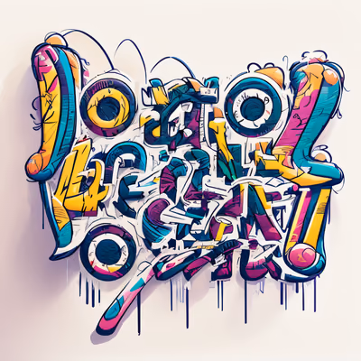 Graffiti Lettering Street Art Graffiti & Street Art QR Code for Apparel — image 1