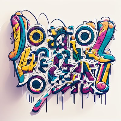 Graffiti Lettering Street Art Graffiti & Street Art QR Code for Apparel