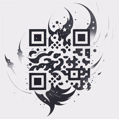Comet Tail Ink Tattoo QR Code for Temporary Tattoos — image 1