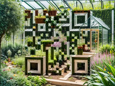 Greenhouse Garden Photo QR Code Art