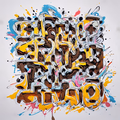 Graffiti Lettering Street Art Graffiti & Street Art QR Code for Posters — image 1