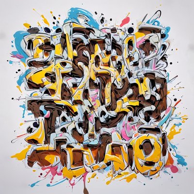 Graffiti Lettering Street Art Graffiti & Street Art QR Code for Posters