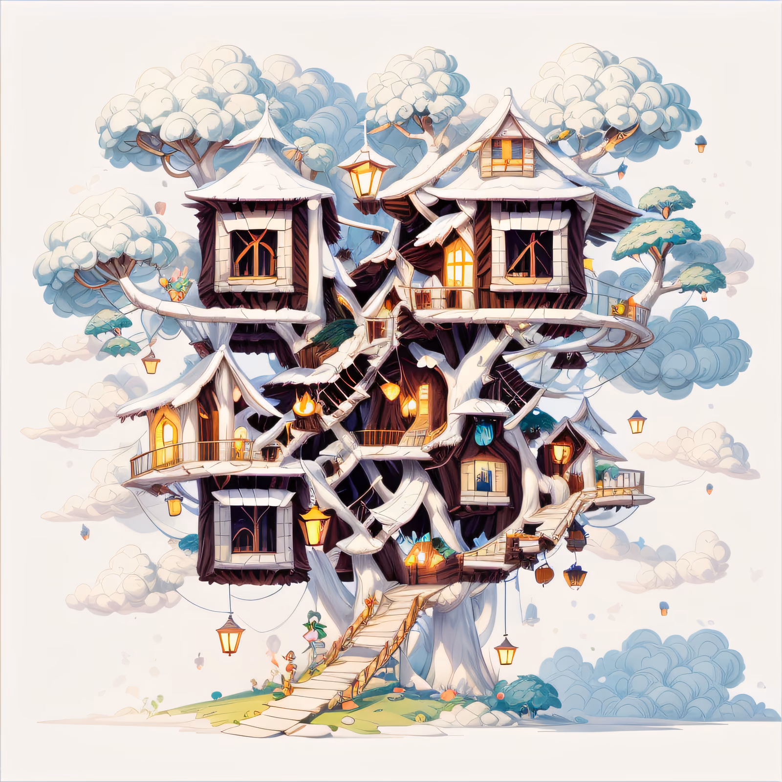 Magical Treehouse Game Art QR Code for Posters — image 1
