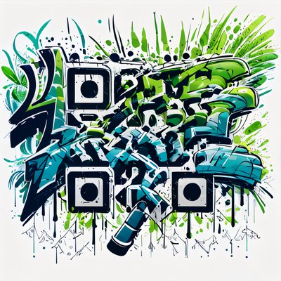 Зелёное граффити: QR-код для одежды