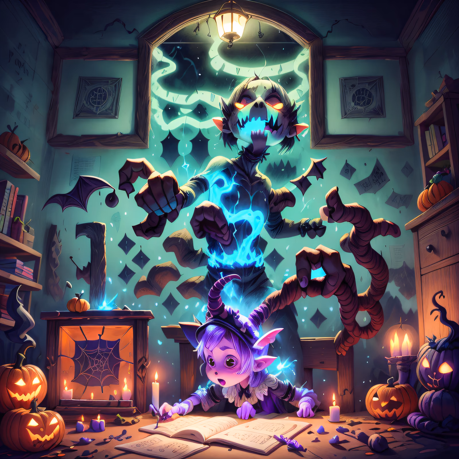 Halloween Demon Portal Fantasy QR Code for Posters — image 1