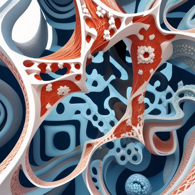 有机参数化雕塑 3D 二维码艺术