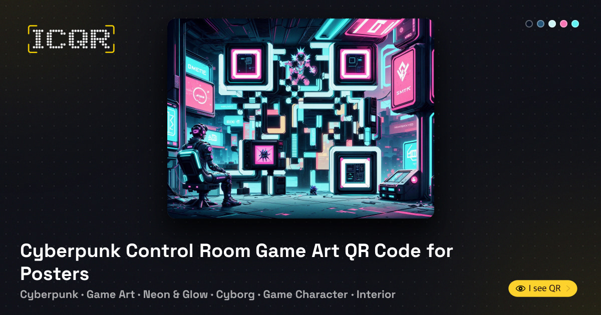 Cyberpunk Control Room Game Art