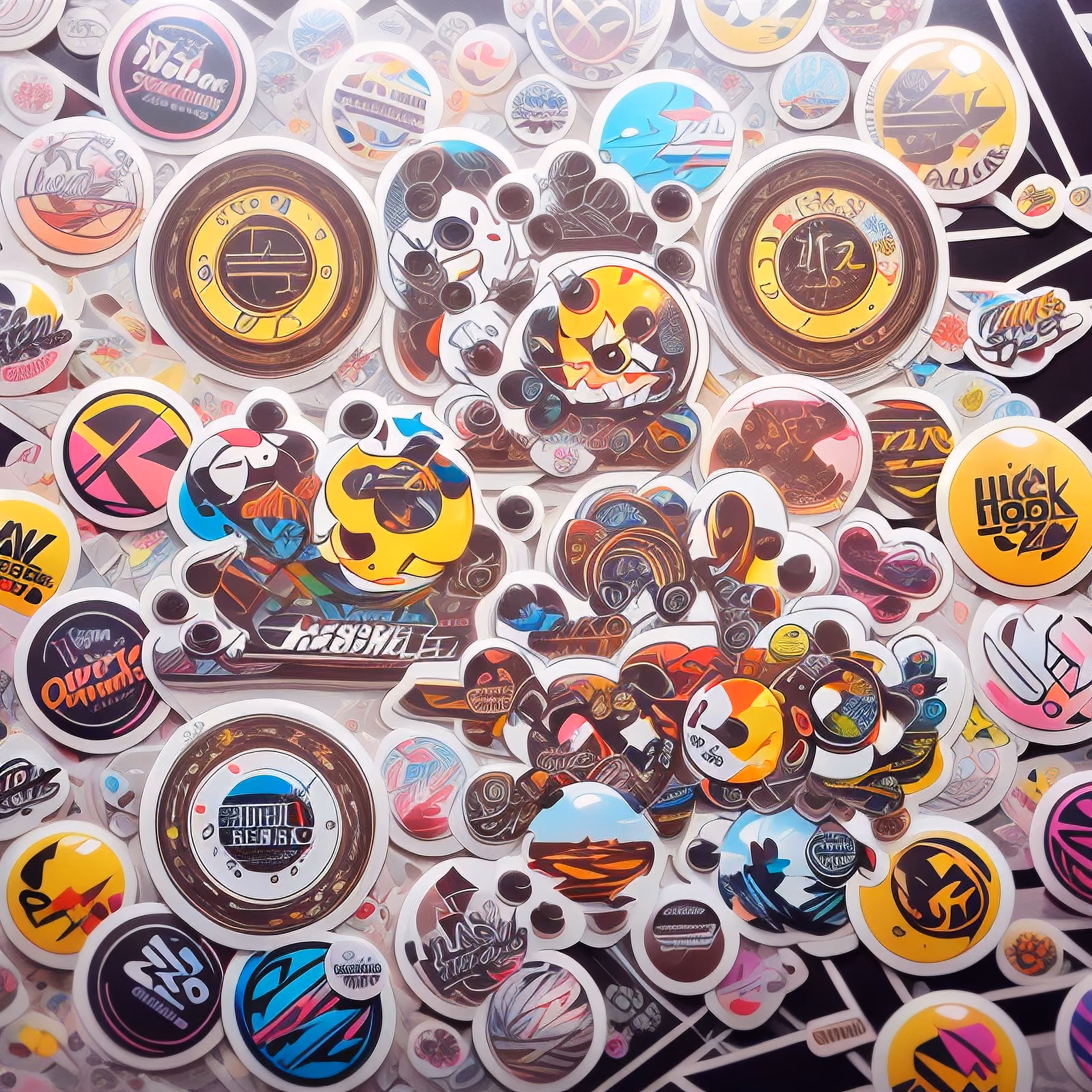 Sticker Bomb Graffiti Badges Emblem QR Code for Stickers — image 1