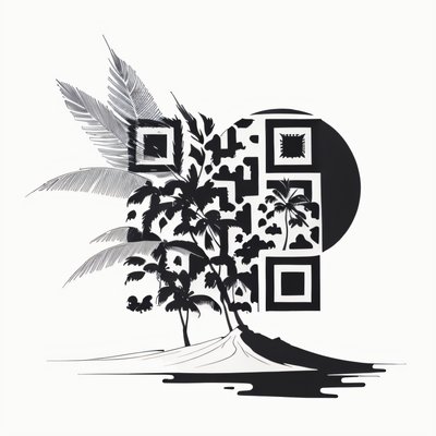 Palm Island Tattoo Ink QR Code for Temporary Tattoos