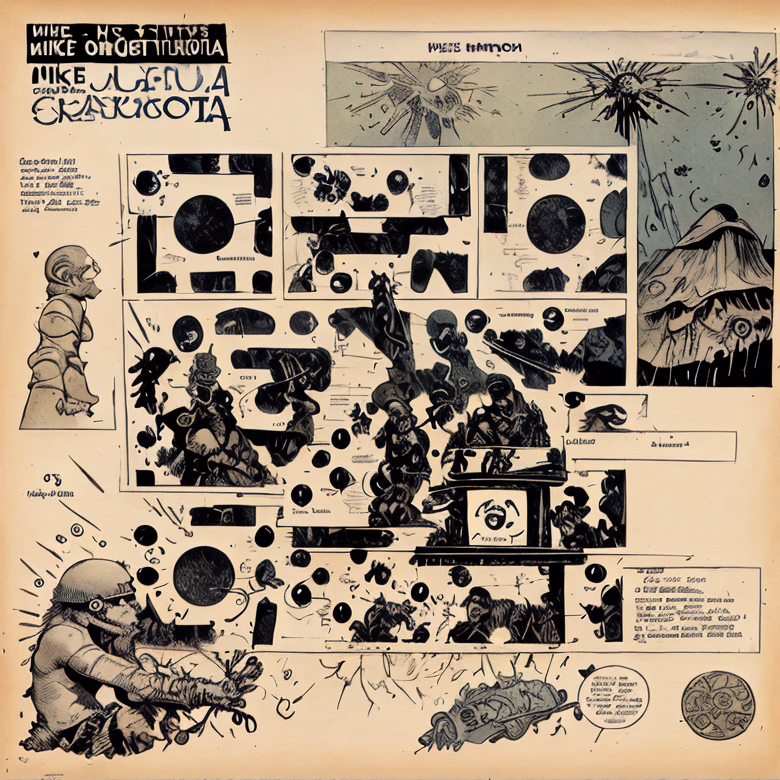 Inked Comic Page Storyboard QR Code for Book Covers — image 1