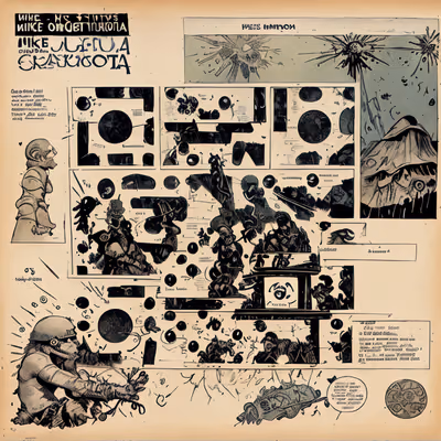 Inked Comic Page Storyboard QR Code for Book Covers — image 1
