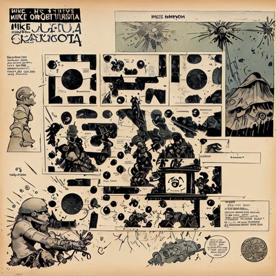 Inked Comic Page Storyboard QR Code for Book Covers