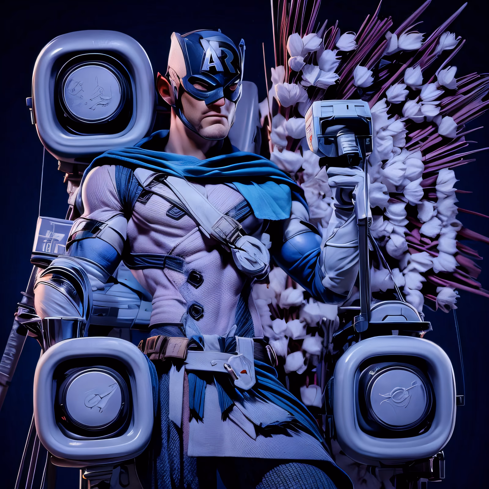 Masked Archer Hero 3D Render QR Code for Posters — image 1