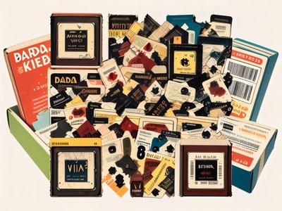Vintage Matchbox Collage QR Code for Packaging