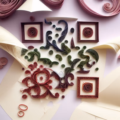 Coiled Paper Scroll Quilling QR Code Art — image 1