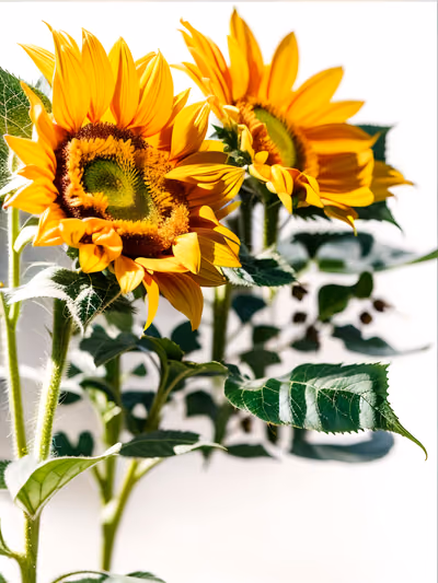 Sunflower Close-Up Photo QR Code Art — image 1