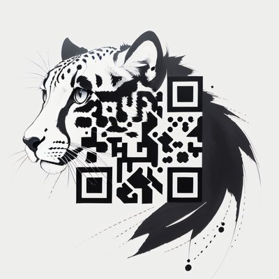 Cheetah Ink Tattoo QR Code for Temporary Tattoos