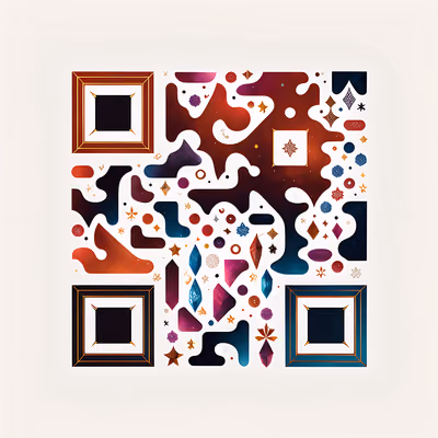 Mystical Crystal Pattern QR Code for Packaging — image 1