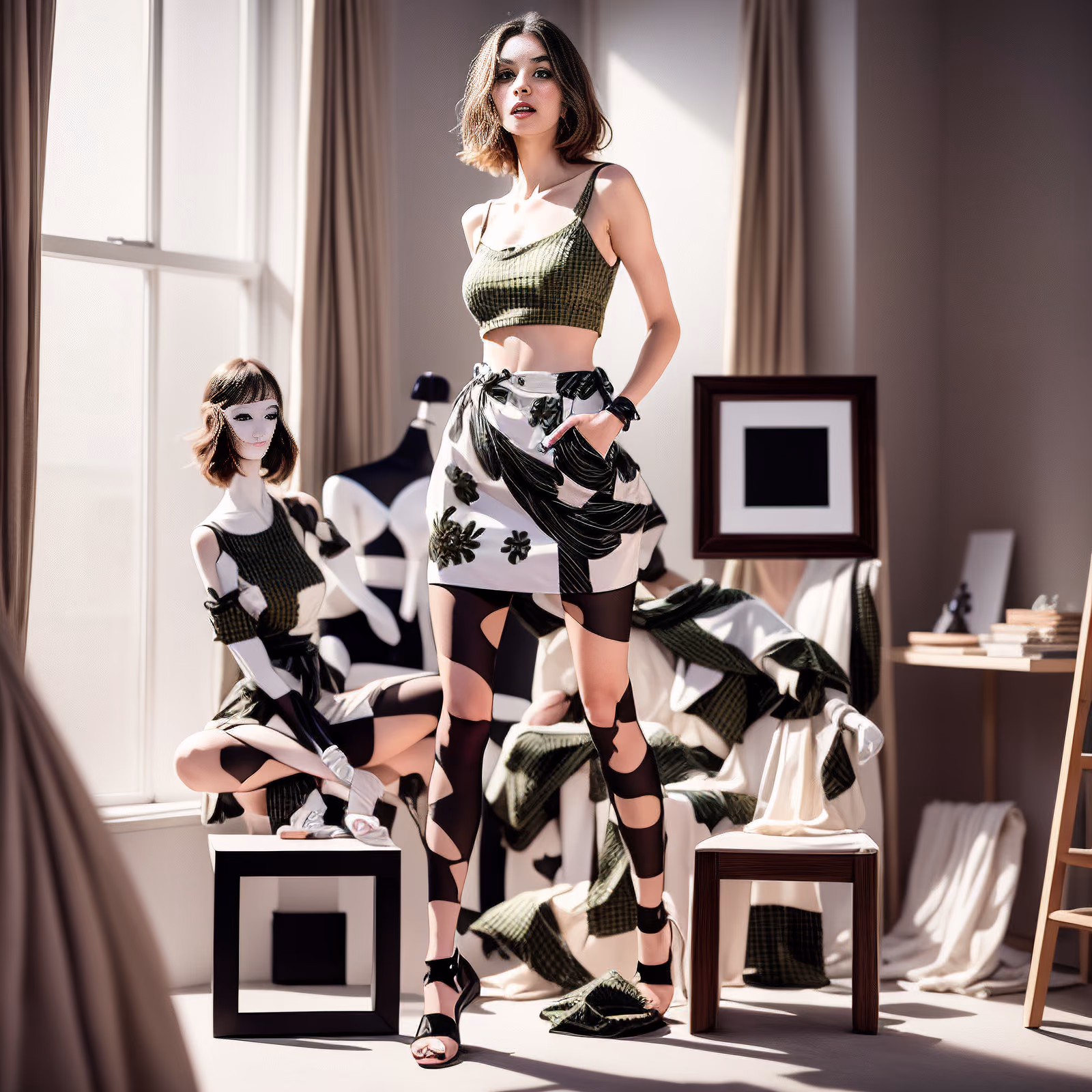 Fashion Designer Studio Realism QR Code for Posters — image 1