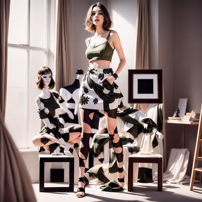 Fashion Designer Studio Realism QR Code for Posters — image 1