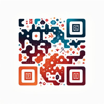 Rune Glyph Ornamental Pattern QR Code Art