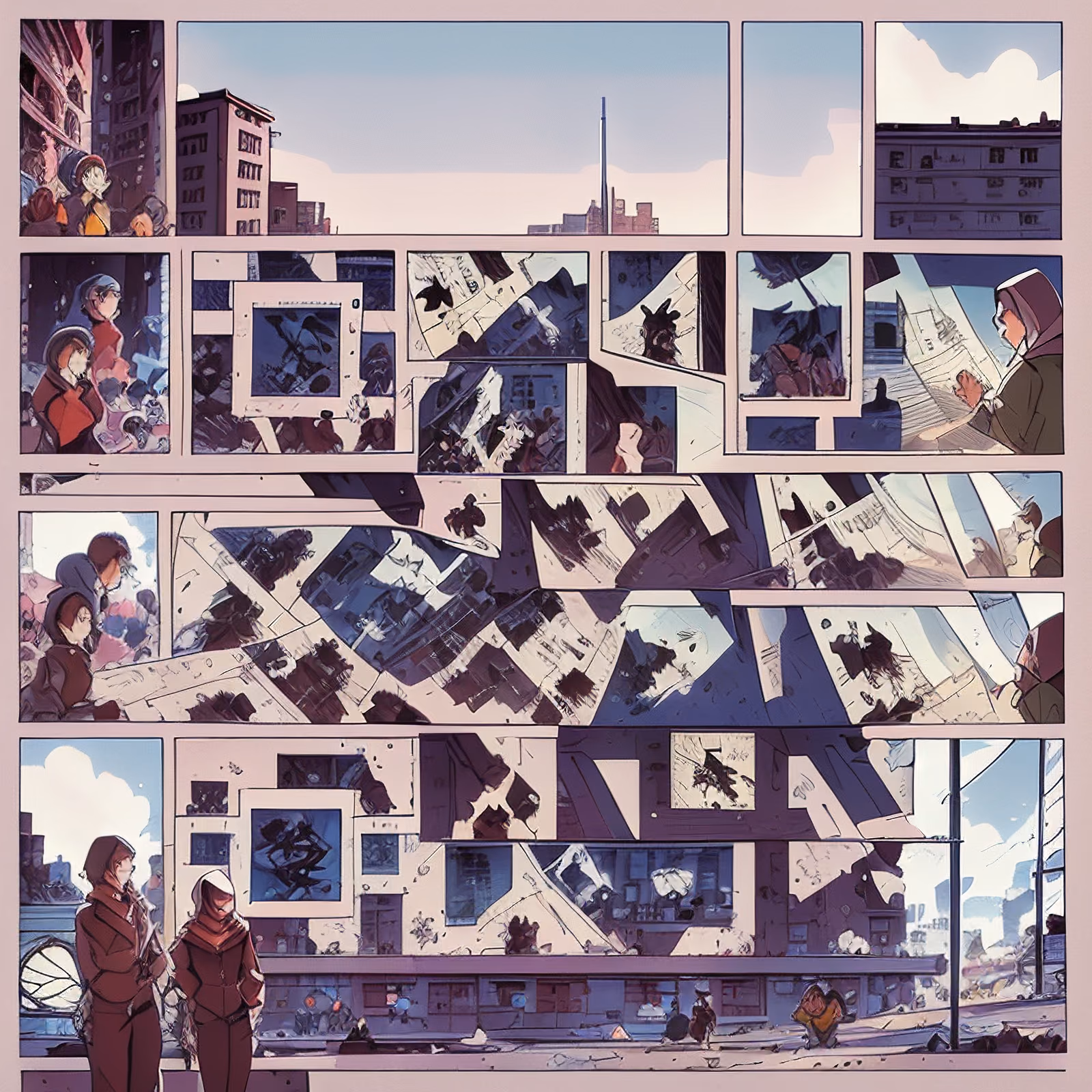 Urban Comic Page Graphic Novel QR Code for Book Covers — image 1