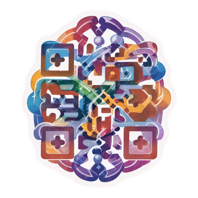 Interlaced Ribbon Knot Vector QR Code for Stickers — image 1