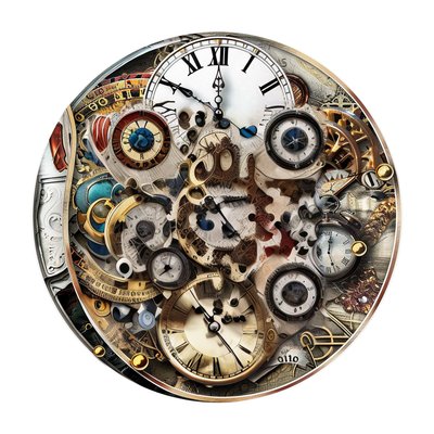 Victorian Clockwork Steampunk QR Code for Stickers