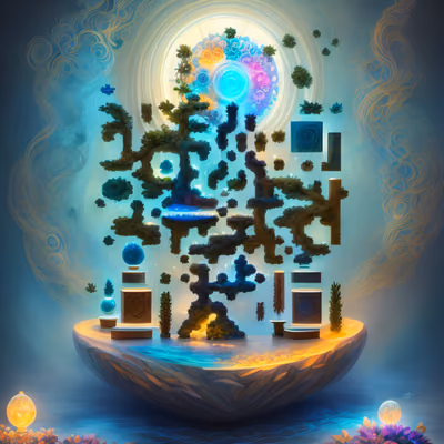 Zen Crystal Garden Fantasy QR Code Art — image 1