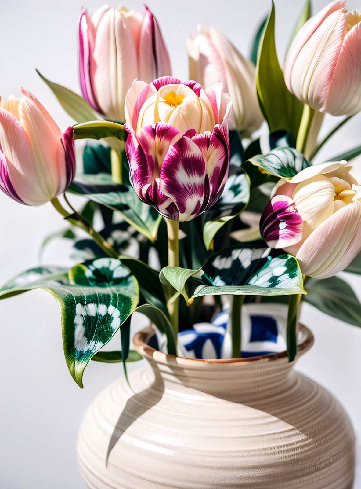 Tulip Bouquet Photo QR Code Art — image 1