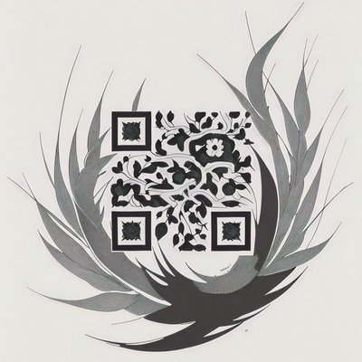Olive Branch Ink Tattoo QR Code for Temporary Tattoos