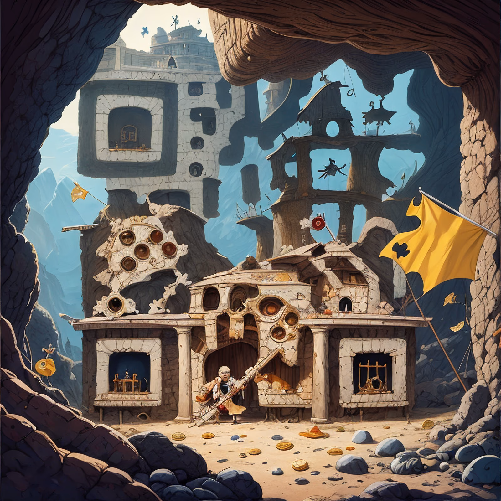 Pirate Cave Hideout Storybook QR Code for Posters — image 1