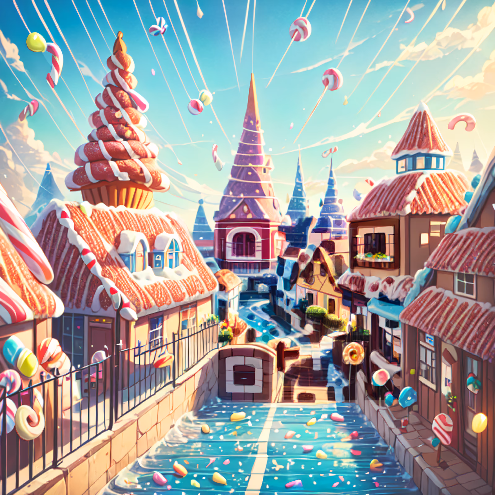 Сказочная деревня из пряников и конфет: QR-код для постеров — изображение 1