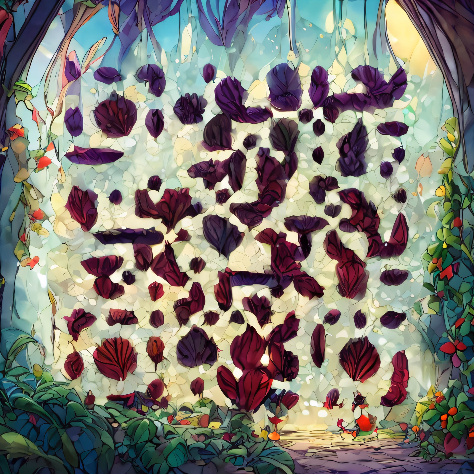 Petal Garden Concept Art QR Code Art — image 1