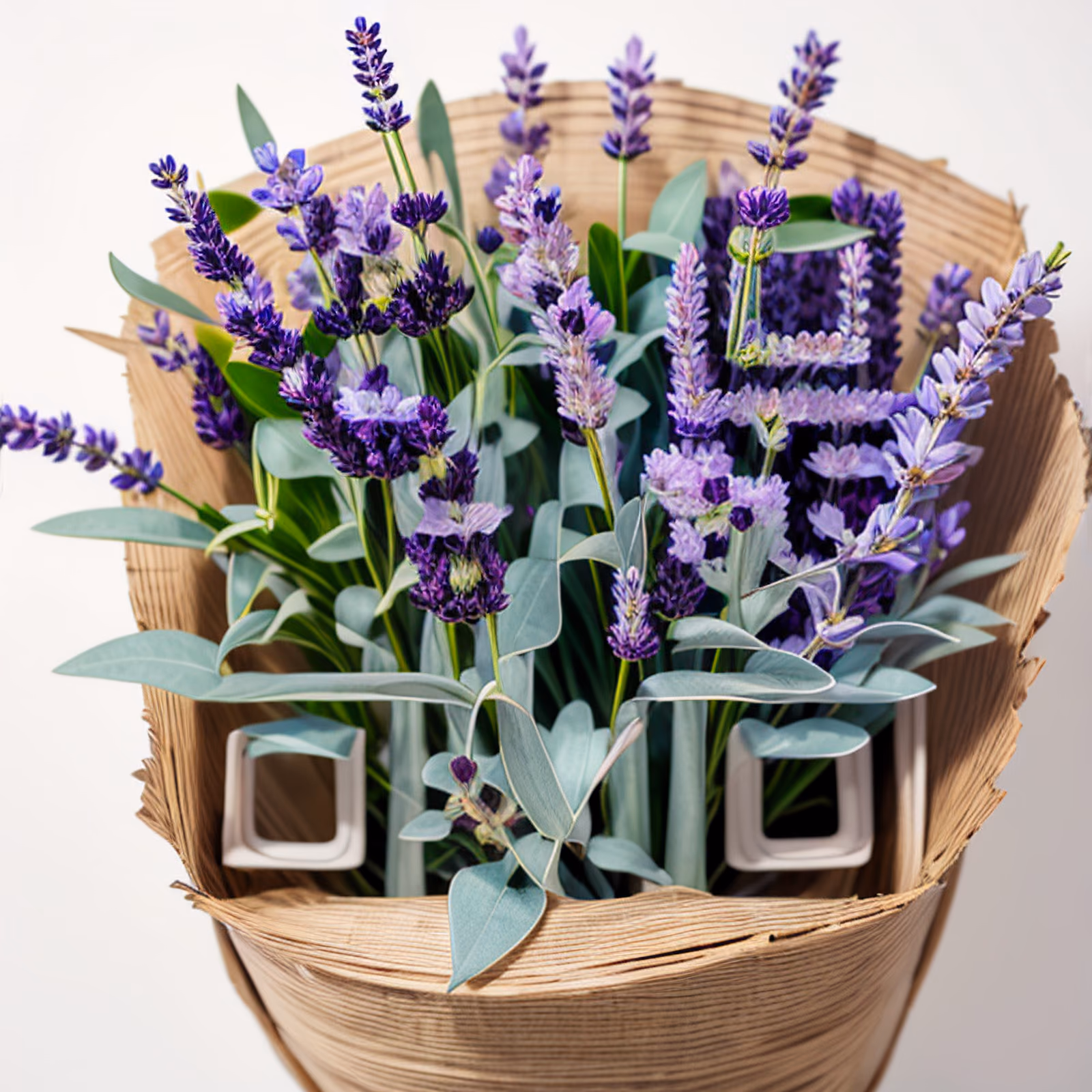Lavender Eucalyptus Bouquet Photo QR Code for Packaging — image 1